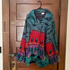 True Vintage Sweater Coat - Wool Blend - $4.99 Shipping!